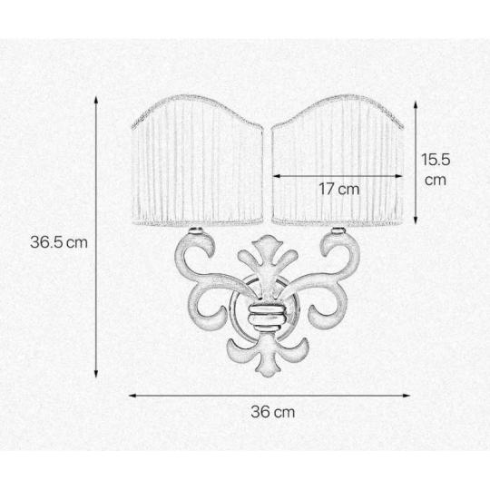 klasicka dvojnasobna ziarovka stredomorska nastenna lampa chodba anglickeho americkeho stylu osvetlenie textilny klobuk artdeco spalna svetla vintage vidiecky styl velkost.jpg